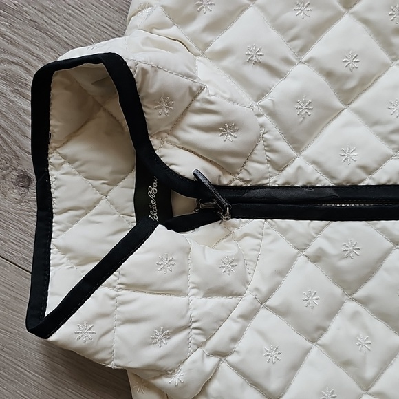 Eddie Bauer Goose Down Diamond Quilted Snowflake Embroidered Vest, Small / SP - Picture 7 of 15